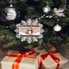 2023 Snowflake Ornament Christmas Tree Hanging Ornament Christmas Rectangle Ornaments Xmas Keepsake Gift for Tree Party Home Holiday Hanging Decoration Snowman Robin Red Plaid Retro Wooden Grain view 4