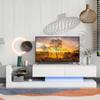 BAMACAR White TV Stand For 80 75+ 75 70 Inch TV, White TV Console For 75+ Inch TV, Entertainment Center For 75 75+ 80 Inch TV Stands For Living Room 75 75+ 80 Inch, LED TV Stand 80 75 70 Inch TV Table view 1