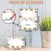 Construction Table Place Cards - 25PCS Tent Cards - Dump Truck Themed Food Lables - Name Place Cards for Table Setting - Name Cards for Birthday Party Baby Shower - Scored for Easy Folding -02 view 2