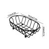 CanEve Chip Basket Black Stainless Steel French Fries Baskets Multipurpose Oval Fried Food Snack Baskets for Restaurants, Households, Snack Bars Kitchen Cooking Tools Basket view 2