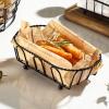 CanEve Chip Basket Black Stainless Steel French Fries Baskets Multipurpose Oval Fried Food Snack Baskets for Restaurants, Households, Snack Bars Kitchen Cooking Tools Basket view 3