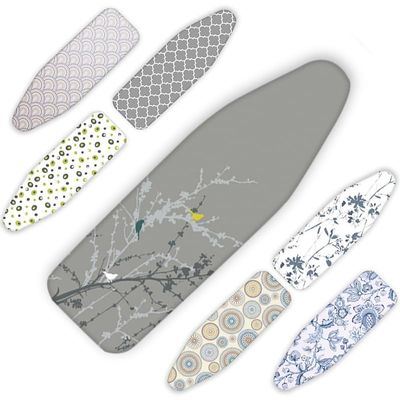 Ironing Board Cover and Pad, 15x54in Ironing Board Replacement Cover, 100% Cotton Heat Resistance Covers with Extra Thick Pad (Color : B, Size : 54x18in(137x45cm))
