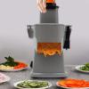 200W Commercial Vegetable Dicer Chopper, Multifunctional Food Processor, Electric Potato Cutter Semi-Automatic Onion Slicer and Dicer with 5 Blades,140rpm view 2