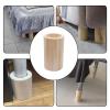 Antrader 4Pcs Round Bed Risers,Wood Risers,Furniture Risers for Couch/Sofa/Bed/Desk/Table(Rise up 4 Inch/10cm),Inner Diameter 6cm view 3