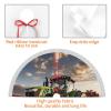 Spare Parts for Agricultural Machinery Christmas Tree Skirt 48" Xmas Tree Skirt Gorgeous Edge Tassel Christmas Tree Mat for Holiday Party Christmas Decorations for Xmas Tree Christmas Ornaments view 4
