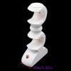 Antrader Double Curtain Rod Bracket White Wood Curtain Rod Holders Wood Curtain Rod Support Hangers Wall Mounted Ceiling Mounted Rod Support Bracket Pack of 2 (White) view 4