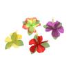 Abaodam 36 Pieces Colorful Artificial Hibiscus Flowers Hawaiian Tropical Faux Flowers for Summer Party Tabletop Decoration DIY Hair Accessories and Event Decor view 2