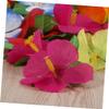 Abaodam 36 Pieces Colorful Artificial Hibiscus Flowers Hawaiian Tropical Faux Flowers for Summer Party Tabletop Decoration DIY Hair Accessories and Event Decor view 4