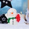 ABOOFAN Christmas Snowman Resin Statue Adorable Xmas Outdoor Decor Crafting Ornament for Holiday Landscaping for Christmas Decorations Scenes view 4