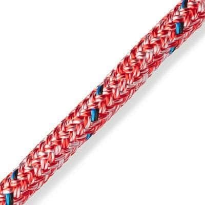 SGT KNOTS Marlow Blue Ocean Double Braid Utility Cord - General Purpose Rope for Sailing, Tactical, Hunting, Camping, Hiking, Marine - 6mm x 10ft - Red