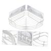 Alipis Corner Shower Stainless Steel Wall Mounted Shelf Bathroom Organizer for Shampoo and Soap Compact Design for Bathroom and Kitchen Storage No Drilling Required view 2