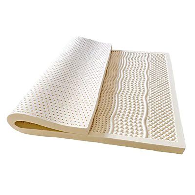 NaKeah 100% Natural Latex Mattresses Premium Supporting Bed Pads, Breathable and Comfortable Bed Toppers for Back Pain,7.5cm,180x200cm
