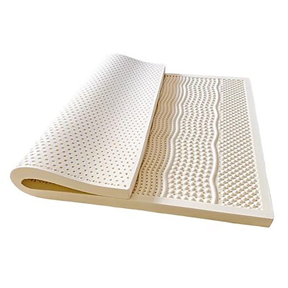 NaKeah 100% Natural Latex Mattresses Premium Supporting Bed Pads, Breathable and Comfortable Bed Toppers for Back Pain,7.5cm,180x200cm