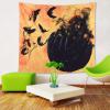 JEOZBM Halloween Tapestry, Wall Hanging Smog Pumpkin Tapestries, Spooky Background Wall Hanging Blanket for Bedroom Party Dorm Decor(230cm-Orange) view 4