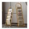 GRRICEPL Brochure Display Stand 4/5-Layer Floor-Standing Magazine Rack, Metal Single Page Rack, for Exhibitions, Office, Requiring Information Display (Color : Gold, Size : 33x33x98cm) view 1