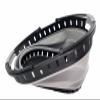 SAMMART 25L (6.6 gallons) Collapsible Plastic Laundry Basket with Handle - Foldable Pop Up Storage Container/Organizer - Portable Shopping Basket - Pop up saving (Black/Alloy Grey) view 3
