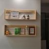 Magazine Holder Wall Mounted - Solid Wood Magazine Rack Floating Bookshelf Mail, File & Magazine Holder for Office, Waiting Room, Church, Coffee Shop, Home Display (36.6x11.8in) (Size : 2 Pack) view 1