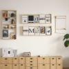 Magazine Holder Wall Mounted - Solid Wood Magazine Rack Floating Bookshelf Mail, File & Magazine Holder for Office, Waiting Room, Church, Coffee Shop, Home Display (36.6x11.8in) (Size : 2 Pack) view 3