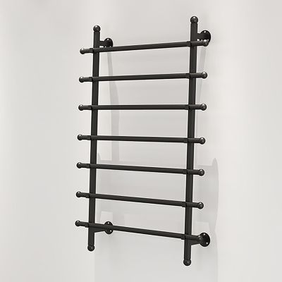 Wall Mount Ribbon Organizer, Heavy Duty 7 Layer Metal Ribbon Storage Display Shelf for Wrapping Paper Wire Spool, Craft Ribbon Storage Holder, Hanging Ribbon Dispenser for Sewing Room ( Color : Black