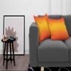 Ambesonne Ombre Pillow Cushion Cover Pack of 2, Tropical Sunset Seasons of The Year Inspired Summer Themed Design Modern, Decorative Square Accent Pillow Case, 2 Pcs-20" x 20", Orange Yellow view 2