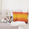 Ambesonne Ombre Pillow Cushion Cover Pack of 2, Tropical Sunset Seasons of The Year Inspired Summer Themed Design Modern, Decorative Square Accent Pillow Case, 2 Pcs-20" x 20", Orange Yellow view 3
