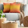 Ambesonne Ombre Pillow Cushion Cover Pack of 2, Tropical Sunset Seasons of The Year Inspired Summer Themed Design Modern, Decorative Square Accent Pillow Case, 2 Pcs-20" x 20", Orange Yellow view 4