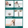 Fafeicy Sink Drain, Brass Retro Anti Clog Wash Basin Drain Filter, Up Stopper, for Home, Kitchen view 3