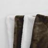 Elegant Comfort Reversible and Ultra-Plush Flannel Fleece Sherpa Throw- Lightweight Soft and Cozy- All Season Decorative Throw, Perfect for Lounging, 50 x 60 inches, Chocolate Brown view 3