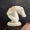 Shaped Horse Head Statue Candle, Animal Poney, Sculpture Candle, Unique Candle, Candle Gift, Home Decoration, Christmas Gift, 6 * 4.5 inch, 13 oz (Toasted Pumpkin Spice, Large - White) view 2