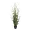 Deco 79 Faux Foliage Onion Grass Artificial Plant Tall with String of Pearl Accents and Black Plastic Pot, 20" x 20" x 60", Green view 1