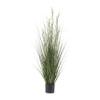 Deco 79 Faux Foliage Onion Grass Artificial Plant Tall with String of Pearl Accents and Black Plastic Pot, 20" x 20" x 60", Green view 4