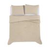 TRULY SOFT Textured Waffle Beige Twin/Twin XL 2 Piece Comforter Set view 2