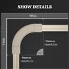Aluminum Double Curtain Track Set 2.5ft-19.7ft Heavy Duty Ceiling Track for Curtains Ceiling/Wall Mount Curtain Rail System for Living Room Bedroom (Color : Champagne-02, Size : Joiner) view 2