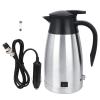Car Electric Heated Kettle - 12V/24V Hot Water Bottle with 1000ml Capacity and Temperature Control view 1