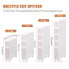 5.5in Width Small Bathroom Storage Cabinet, Toilet Paper Storage Cabinet with Narrow Plastic Storage Drawers for Bathroom, Living Room, Bedroom, White view 2