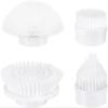 Electric Spin Scrubber, Electric Cleaning Brush Scrubber for Bathroom Electric Spin Cleaner with 4 Replaceable Shower Cleaning Brush Heads for Wall, Tile Floor, Bathtub, Toilet, Window (Color : Grey view 4