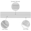 Ammbeetty 24 Packs Disposable Tablecloth Rectangle Table & Satin Table Runner, White & Silver, 54 x 108 Inch, 12 People view 3