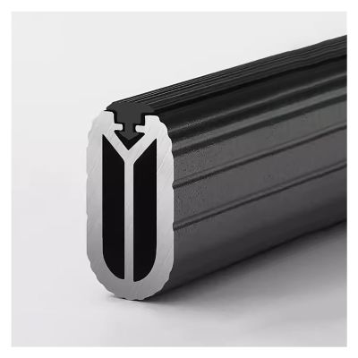 Aluminum Alloy Closet Pole Closet Bar with Socket Set for Wardrobes, No Rust with End Supports,Can be Customized Closet Rod Wall Mounted Hanging Rod for Closet (Color : Black, Size : 61~70cm)