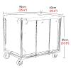 400L Extra Large Laundry Sorter Cart with Zipper Door, Bag & Wheels, Heavy Duty Housekeeping Cleaning Trolley for Nursery, Hospital & Hotel view 2