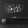 Abstract Metal Art, Geometric Wall Decor, Modern Living Room & Bedroom Decor (Black, 41 x 18 inch / 105 x 46 cm) view 3