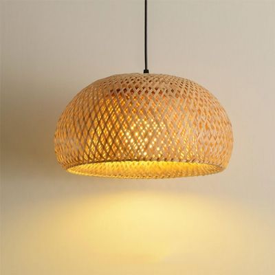 Bamboo Pendant Lights - Creative 2 Tier Bird's Nest, Wicker Chandelier for Kitchen Island. Rattan Pendant Lighting, Handmade Woven Hanging Lamps for Living Room, Bedroom (Size : 30cm)