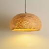 Bamboo Pendant Lights - Creative 2 Tier Bird's Nest, Wicker Chandelier for Kitchen Island. Rattan Pendant Lighting, Handmade Woven Hanging Lamps for Living Room, Bedroom (Size : 30cm) view 1