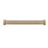 BESNUT Wardrobe Closet Rod with End Supports 2.4mm Thick Welded Steel, Aluminum Alloy Closet Rod Complete Closet Rod Kit (Color : Gold, Size : 111~140cm) view 1