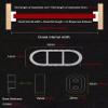 BESNUT Wardrobe Closet Rod with End Supports 2.4mm Thick Welded Steel, Aluminum Alloy Closet Rod Complete Closet Rod Kit (Color : Gold, Size : 111~140cm) view 2