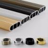 BESNUT Wardrobe Closet Rod with End Supports 2.4mm Thick Welded Steel, Aluminum Alloy Closet Rod Complete Closet Rod Kit (Color : Gold, Size : 111~140cm) view 4