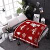 Christmas Throw Blanket Elk Deer Snowflake Blanket Soft Warm Cozy Flannel Fleece Blanket Reindeer Buffalo Plaid Checkered Christmas Blankets for Home Sofa Chair Beds Christmas Decoration 60" x 80" view 3