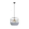Chandelier, Nordic Modern Minimalist Iron Chandelier Leisure Birdcage Iron Pendant Light Creative Bar Iron Cafe Room Study Iron Dining Room Hanging Lamp Interesting Life (Size : 36cm) view 1