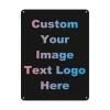 Outftnes Custom Metal Sign, Black, 12x16inch / 30x40cm, Landscape, Wall Mount, Home, Bar, Bedroom, Garage, Garden, Street, Warning, Information, Safety view 1