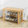 HEXEH Shoe Rack Simple Shoe Cabinet Multi-Layer Shoes Shelf Shoe Rack Household Dormitory Shoe Shelf Flower Stands Stools Shoe Storage Cabinet (Size : 60 * 27CM) view 2