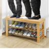 HEXEH Shoe Rack Simple Shoe Cabinet Multi-Layer Shoes Shelf Shoe Rack Household Dormitory Shoe Shelf Flower Stands Stools Shoe Storage Cabinet (Size : 60 * 27CM) view 4